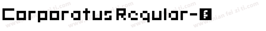 Corporatus Regular字体转换
